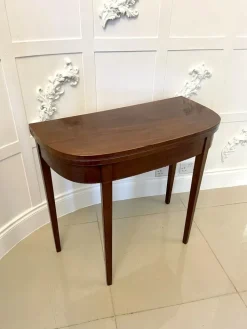 Pamono Antique Mahogany Card Table Sale
