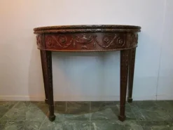 Pamono Antique Mahogany Foldable Wall Table in the style of Hepplewhite, 19th Century New