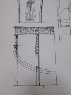 Pamono Antique Mahogany Foldable Wall Table in the style of Hepplewhite, 19th Century New