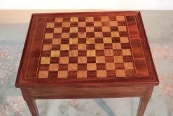 Pamono Antique Mahogany Veneer Game Table Best