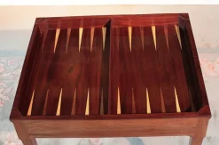 Pamono Antique Mahogany Veneer Game Table Best