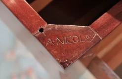 Pamono Antique Mahogany Veneer Game Table Best