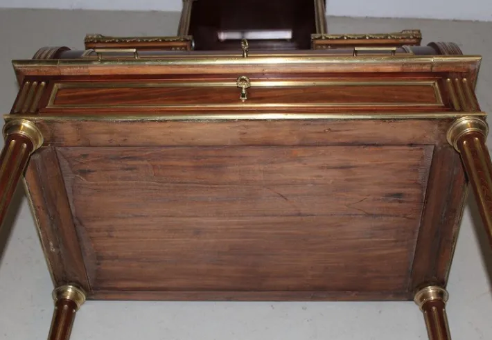 Pamono Antique Mahogany Veneer Secretaire