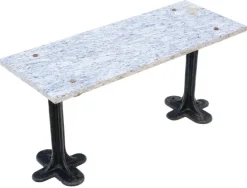 Pamono Antique Marble and Cast Iron Table, 1900s Best