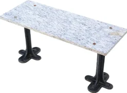 Pamono Antique Marble and Cast Iron Table, 1900s Best