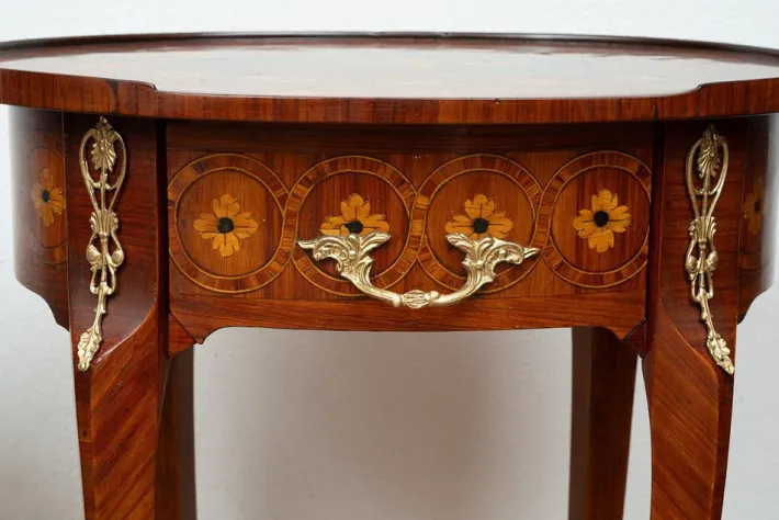 Pamono Antique Napoleon III Bedside Tables in Exotic Fine Woods, France, 19th Century, Set of 2