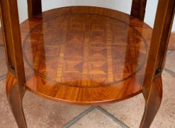 Pamono Antique Napoleon III Side Tables in Exotic Fine Woods, France, Early 20th Century, Set of 2 New