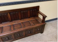 Pamono Antique Neo-Gothic Chest Bench, 1890s Sale