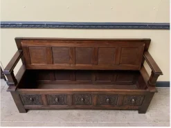 Pamono Antique Neo-Gothic Chest Bench, 1890s Sale