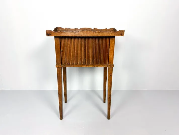 Pamono Antique Nightstand with Roller Door, 19th Century Discount