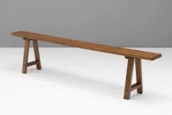 Pamono Antique Oak Bench, 1900s Sale