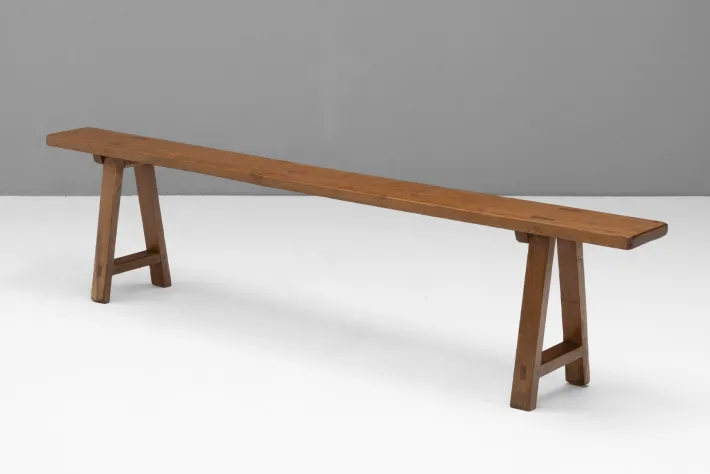 Pamono Antique Oak Bench, 1900s Sale