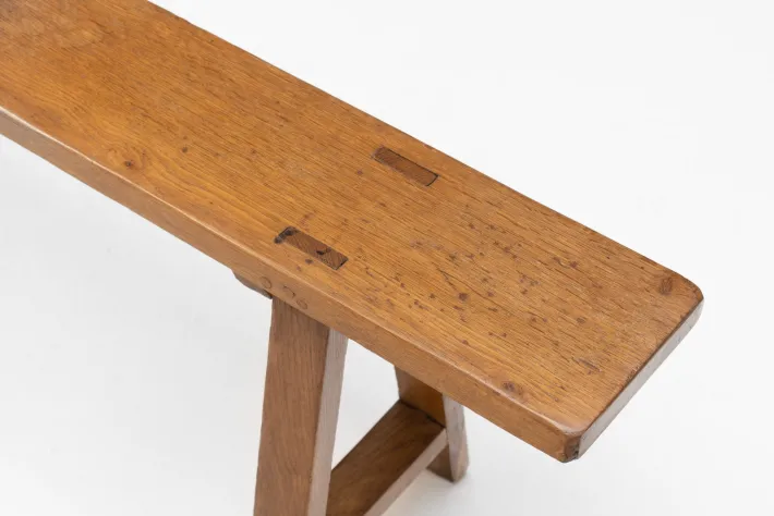 Pamono Antique Oak Bench, 1900s Sale