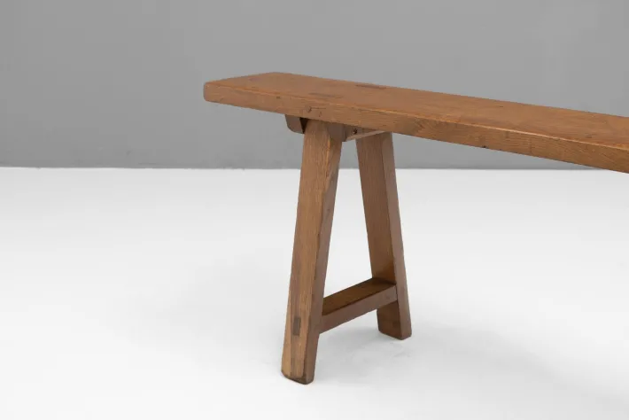 Pamono Antique Oak Bench, 1900s Sale