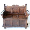 Pamono Antique Oak Bench With Storage Discount