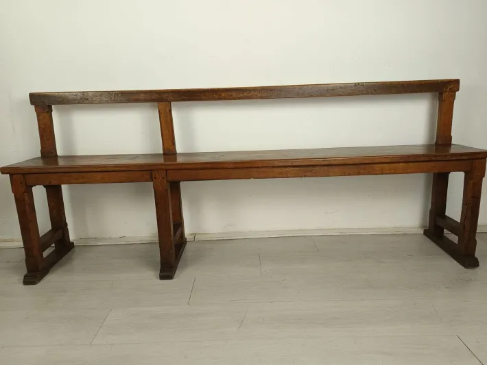 Pamono Antique Oak Church Bench Discount