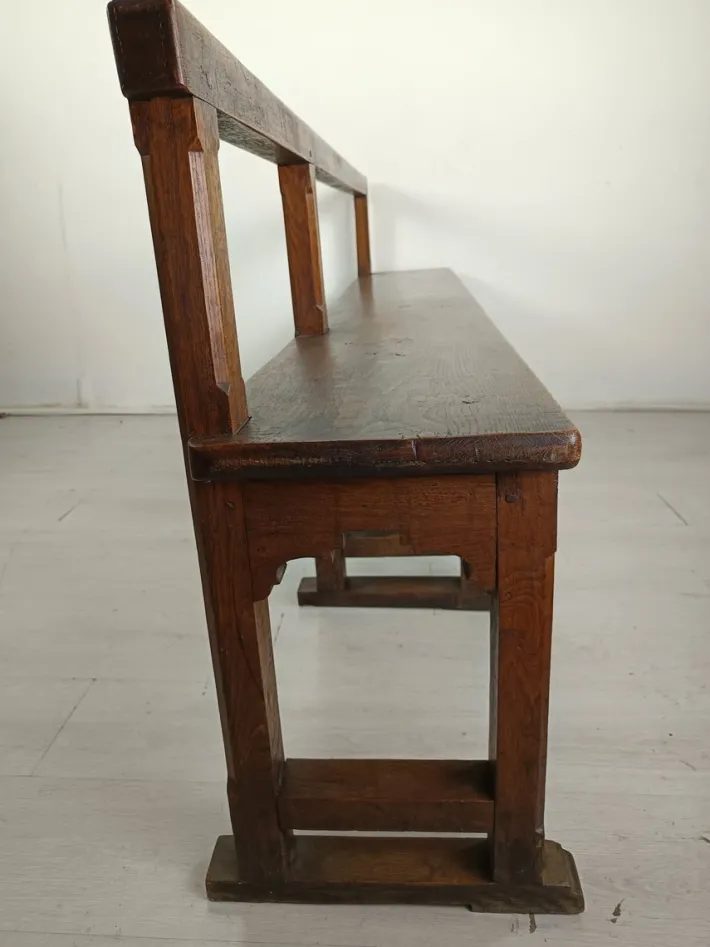 Pamono Antique Oak Church Bench Discount