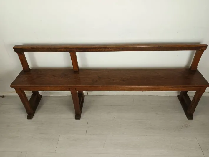 Pamono Antique Oak Church Bench Discount