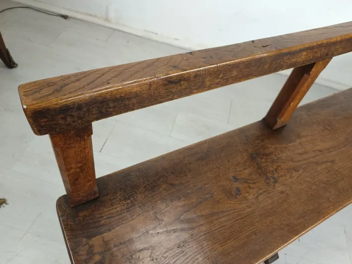 Pamono Antique Oak Church Bench Discount