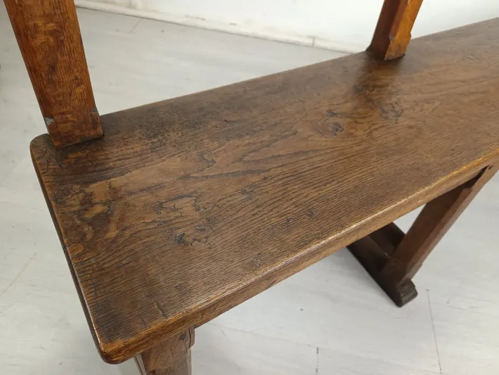 Pamono Antique Oak Church Bench Discount