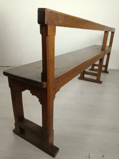 Pamono Antique Oak Church Bench Discount