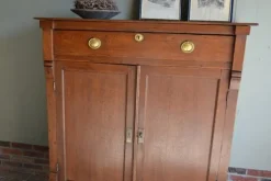 Pamono Antique Oak Empire Girls Wardrobe Clearance