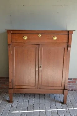 Pamono Antique Oak Empire Girls Wardrobe Clearance