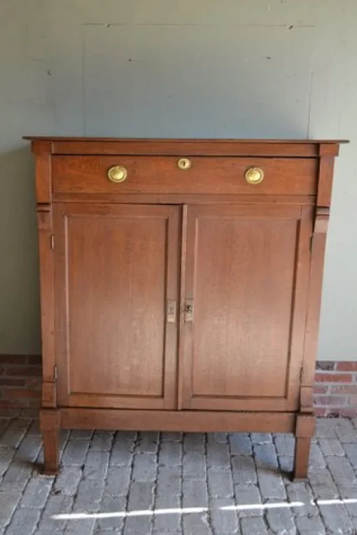 Pamono Antique Oak Empire Girls Wardrobe Clearance