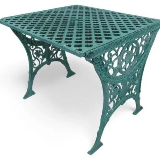 Pamono Antique Painted Wrought Iron Garden Table New