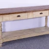 Pamono Antique Pine Dining Table with Waxed Top, 1900s Outlet