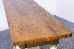 Pamono Antique Pine Dining Table with Waxed Top, 1900s Outlet
