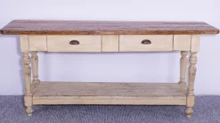 Pamono Antique Pine Dining Table with Waxed Top, 1900s Outlet