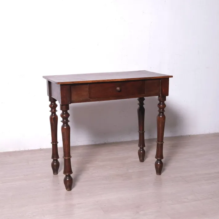 Pamono Antique Rectangular Writing Desk with Drawer, 1890s Outlet