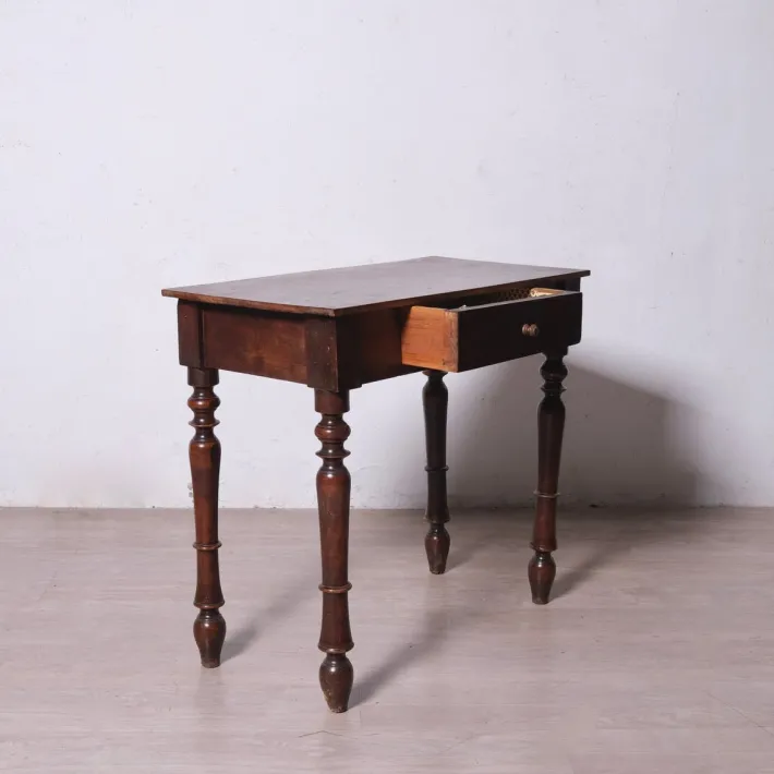 Pamono Antique Rectangular Writing Desk with Drawer, 1890s Outlet