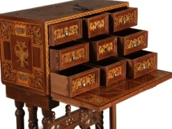 Pamono Antique Renaissance Style Cabinet Secretary in Oak and Walnut, Spain, 19th Century Online