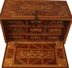Pamono Antique Renaissance Style Cabinet Secretary in Oak and Walnut, Spain, 19th Century Online