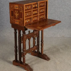 Pamono Antique Renaissance Style Cabinet Secretary in Oak and Walnut, Spain, 19th Century Online