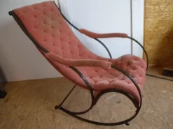 Pamono Antique Rocking Chair by Peter Cooper for R.W. Winfield, 1880s