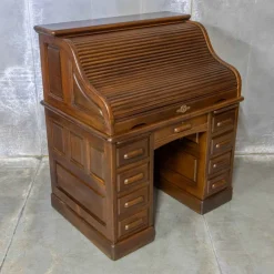 Pamono Antique Roll Top Desk, 1890s Hot