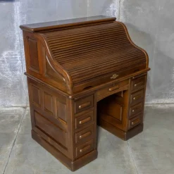 Pamono Antique Roll Top Desk, 1890s Hot