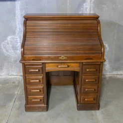 Pamono Antique Roll Top Desk, 1890s Hot