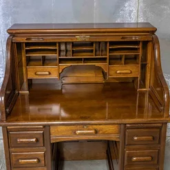 Pamono Antique Roll Top Desk, 1890s Hot