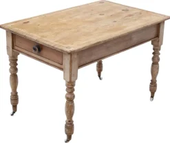 Pamono Antique Rustic Pine Dining Table, 1800s Hot