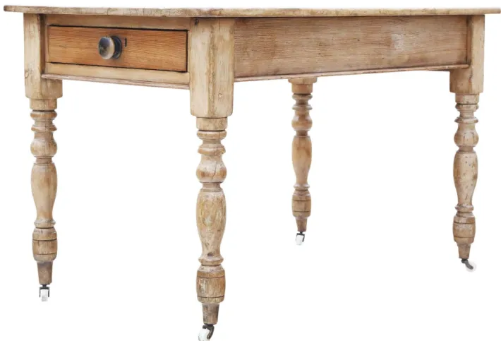 Pamono Antique Rustic Pine Dining Table, 1800s Hot