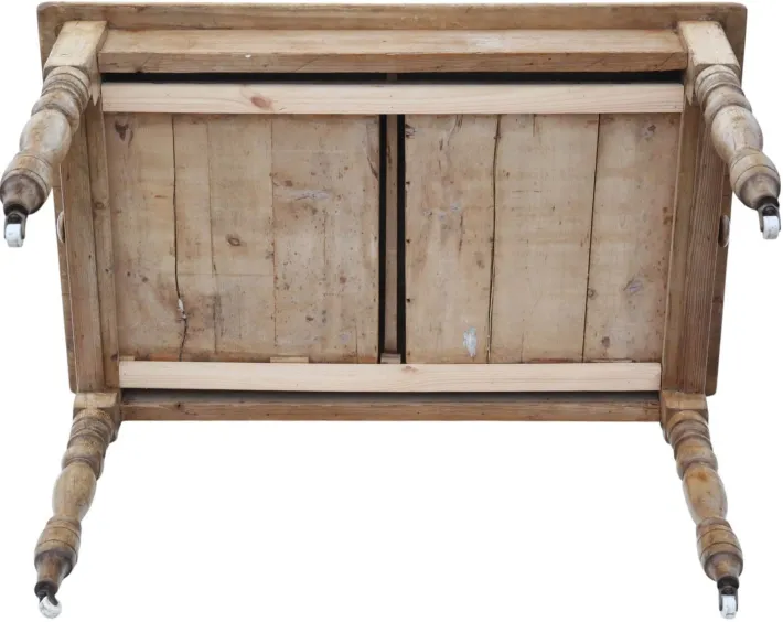 Pamono Antique Rustic Pine Dining Table, 1800s Hot