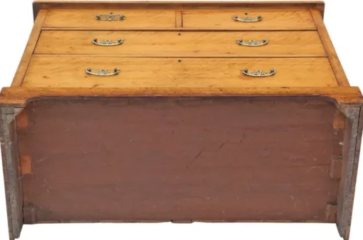 Pamono Antique Satin Walnut Chest of Drawers, 19th Century Online