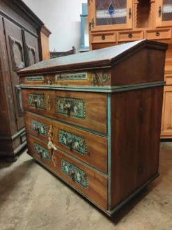 Pamono Antique Secretaire in Pine, 1850 New