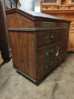 Pamono Antique Secretaire in Pine, 1850 New