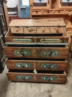 Pamono Antique Secretaire in Pine, 1850 New