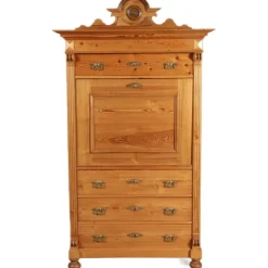 Pamono Antique Secretaire in Softwood, 1880 Outlet